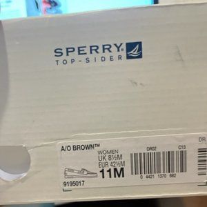 Womens size 11 Dark Brown Sperry Top Sider (NEW)